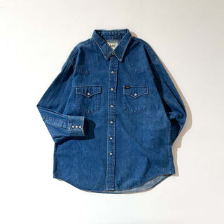 70's～80's "made in USA" LEE デニム ウエスタン L/Sシャツ