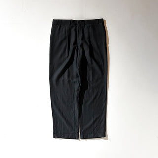 90's～00's DKNY ESSENTIALS ブラック 1タック ワイド スラックス