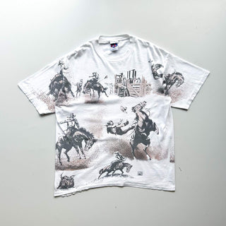 90's "made in USA" SPORTEE'S アニマル オールオーバー プリント Tシャツ