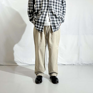 90's～ OLD RALPH LAUREN "ANDREW PANT" ベージュ ２タック チノ パンツ