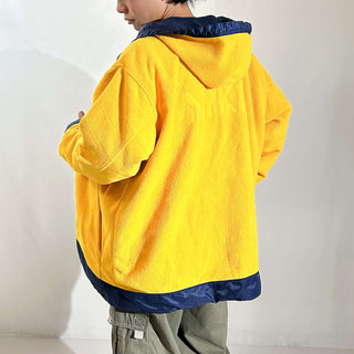 00's NIKE ナイロン×フリース フーデッド リバーシブル シェル ジャケット