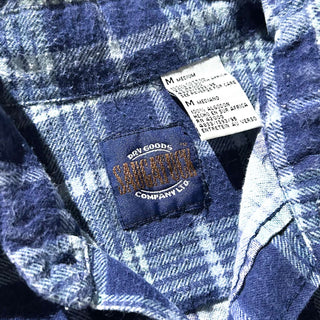 90's SAUGATUCK レギュラーカラー チェック L/Sプリントネルシャツ
