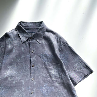 90's～00's NAT NAST 総柄 レギュラーカラー S/Sシャツ