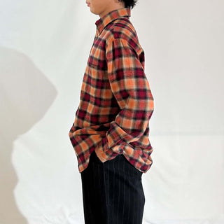 00's st.john's bay ボタンダウン オンブレ風  L/Sネルシャツ