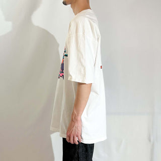 00's JERZEES "CRANK IT UP! " 企業 両面プリント Tシャツ