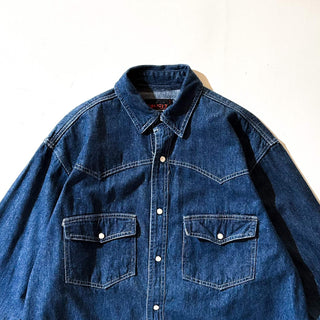 90's SUNBELT ウエスタン デニム L/Sシャツ