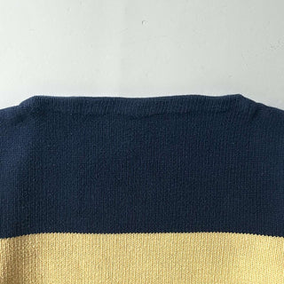 90's NINE ボートネック ボーダー ニット セーター
