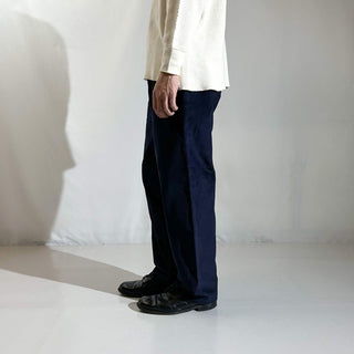 90's～ "deadstock" LANDS' END ２タック コーデュロイ パンツ (TRUENAVY 30×30)