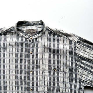 90's～ BOGARI STUDIO "made in ITALY" スタンドカラー S/Sシャツ