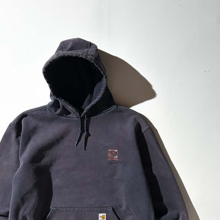 90's～00's Carhartt フェード ワンポイント スウェット パーカ