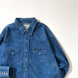 70's～80's "made in USA" LEE デニム ウエスタン L/Sシャツ