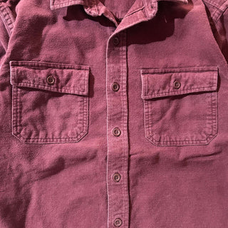 90's L.L.Bean シャモア L/Sシャツ(ワインレッド)