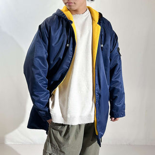 00's NIKE ナイロン×フリース フーデッド リバーシブル シェル ジャケット