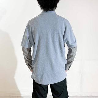 90's OLD RALPH LAUREN パステルカラー ニット S/Sポロシャツ