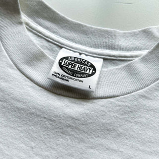 90's "made in USA" American apparel Company "IOWA" ダック ヘビーウェイト 刺繍 Tシャツ