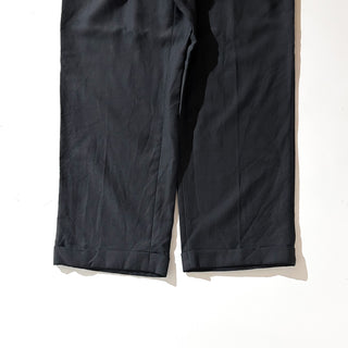 90's～00's DKNY ESSENTIALS ブラック 1タック ワイド スラックス