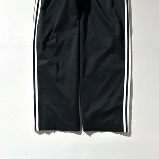 00's adidas ブラック ドローコード ナイロン パンツ