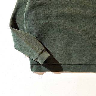 90's "made in USA" LANDS' END 鹿の子 無地 スウェット シャツ