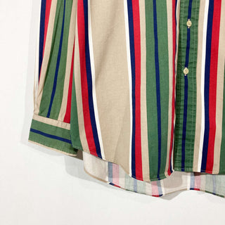 90's TOMMY HILFIGER マルチストライプ L/S シャツ