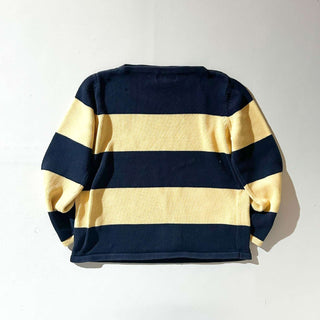 90's NINE ボートネック ボーダー ニット セーター