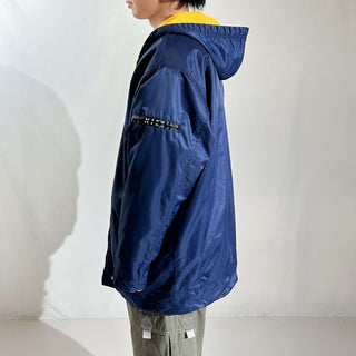 00's NIKE ナイロン×フリース フーデッド リバーシブル シェル ジャケット