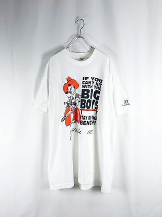 90's "made in USA" FLUIT OF THE LOOM 両面プリントTシャツ