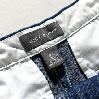 00's croft&barrow ２タック デニム スラックス ショーツ