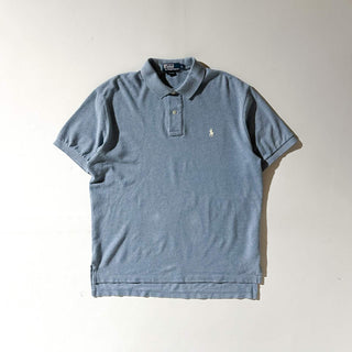 90's OLD RALPH LAUREN パステルカラー ニット S/Sポロシャツ