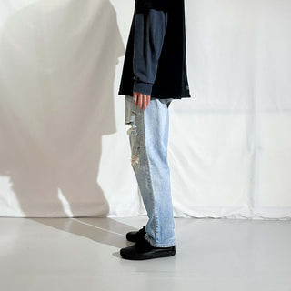 90's "made in USA" Levi's 505 ペンキ ボロ ダメージ デニム パンツ