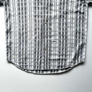 90's～ BOGARI STUDIO "made in ITALY" スタンドカラー S/Sシャツ