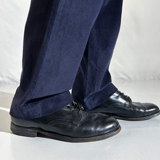 90's～ "deadstock" LANDS' END ２タック コーデュロイ パンツ (TRUENAVY 30×30)