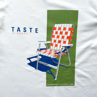90's FRUIT OF THE LOOM "TASTE" 両面プリント Tシャツ