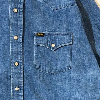 70's～80's "made in USA" LEE デニム ウエスタン L/Sシャツ