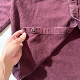 90's L.L.Bean シャモア L/Sシャツ(ワインレッド)