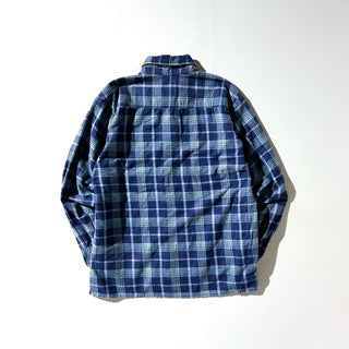 90's SAUGATUCK レギュラーカラー チェック L/Sプリントネルシャツ