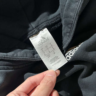 00's adidas ブラック センターロゴ スウェット パーカ