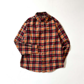 00's st.john's bay ボタンダウン オンブレ風  L/Sネルシャツ