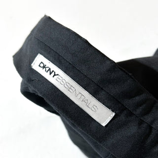 90's～00's DKNY ESSENTIALS ブラック 1タック ワイド スラックス