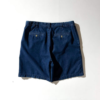 00's croft&barrow ２タック デニム スラックス ショーツ