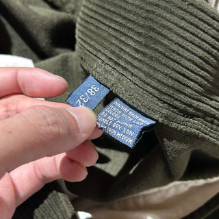 90's～ "made in SINGAPORE" OLD RALPH LAUREN "ANDREW PANT" カーキ 2タック コーデュロイ パンツ