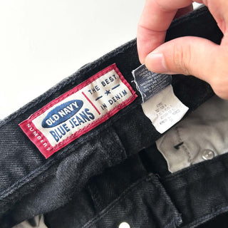 ～00's OLD NAVY テーパード ブラック デニム パンツ