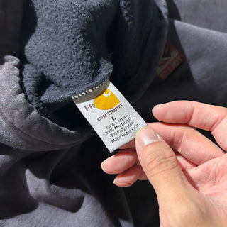 90's～00's Carhartt フェード ワンポイント スウェット パーカ