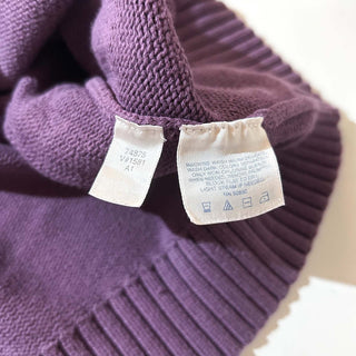 90's LANDS' END 無地 ドリフター ニット セーター (パーブル)