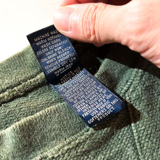 90's "made in USA" LANDS' END 鹿の子 無地 スウェット シャツ