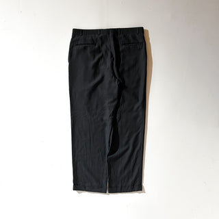 90's～00's DKNY ESSENTIALS ブラック 1タック ワイド スラックス