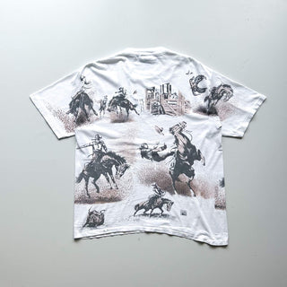 90's "made in USA" SPORTEE'S アニマル オールオーバー プリント Tシャツ