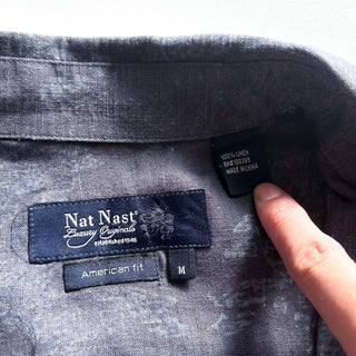 90's～00's NAT NAST 総柄 レギュラーカラー S/Sシャツ
