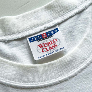 00's JERZEES "CRANK IT UP! " 企業 両面プリント Tシャツ