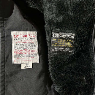 ～70's London Fog ブラック ボアライナー ステンカラー コート