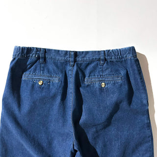 00's croft&barrow ２タック デニム スラックス ショーツ